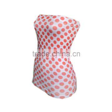 Chinese Factory Wholesale Price New Style Women Sexy High Quality Wave Point Printed Waist Shaper Boob Tube photo-2