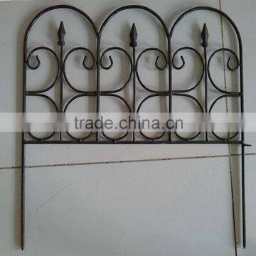 flower protection wrought iron small garden fence with low cost