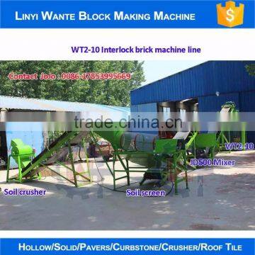 Hot Sale WT2-10 Soil Clay Interlocking Brick Block Making Machine in Pakistan photo-2