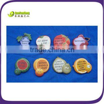 Polyresin promotional fruit fridge magnet