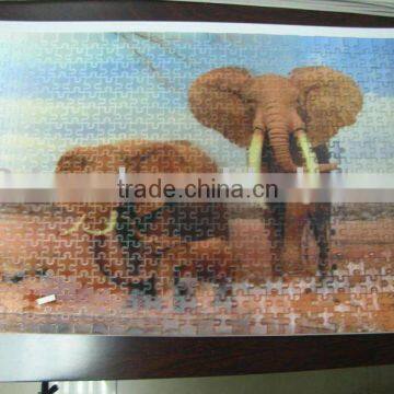 lenticular puzzle with 3D effect