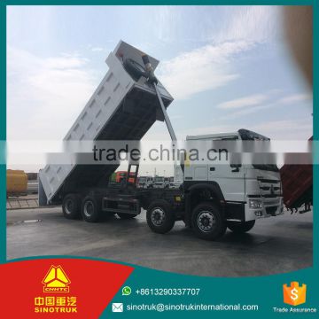 China Supplier HOWO 8X4 dump truck / chinese 1 year warranty dump truck