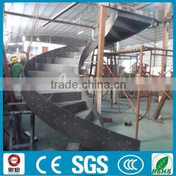 Spiral Design Close Riser Steel Staircase