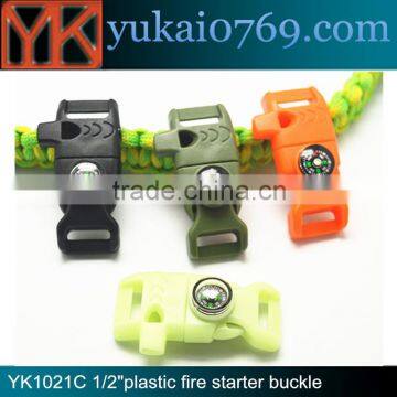 Yukai High Quality Bag Accessories Whistle Buckle With Fire Starter & Scraper photo-4