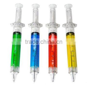 2016 Newest Fashion Design Cheap Jumbo Syringe Pens Novelty Plastic Injection Ball Point Pen School Office Nurse Doctor Gift