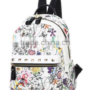 Wholesale Small Colleague School Leather Backpacks Bag for Girls Outside photo-2