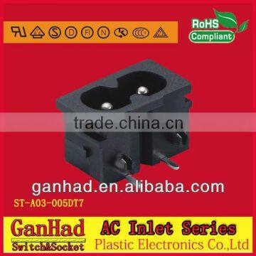 Electrical safety socket IEC Type &AC power socket connector with c8 type