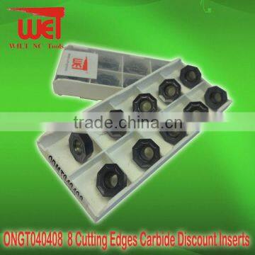 ONGT040408 8 Cutting Edges Carbide Discount Inserts