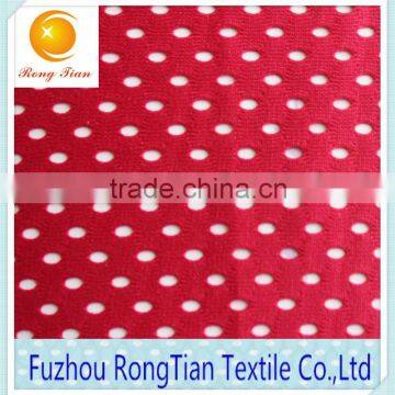 Hot Sale Red Warp Knitted Big Hole Mesh Fabric for Mattress photo-3
