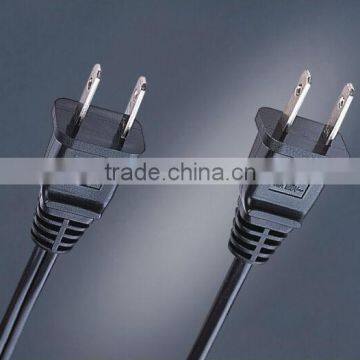 UL 2 pole plug 125V 15A rated polarized Power Cord