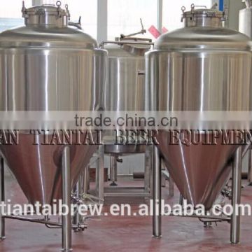 400L jacketed conical beer fermenter with top manhole