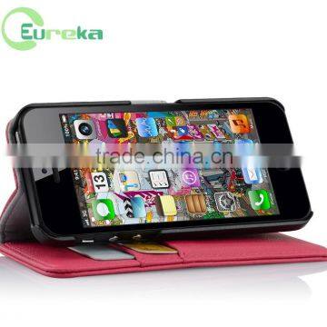 New arrival flip wallet leather case for iphone 5c