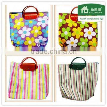 luggage bag oem wholesale green foldable supermarket shopping bag