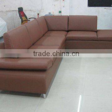 L shape leather sofa