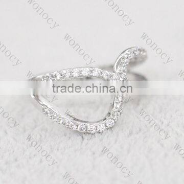 Fashion Wholesale American Gold Plated Paved Diamond Ring photo-4