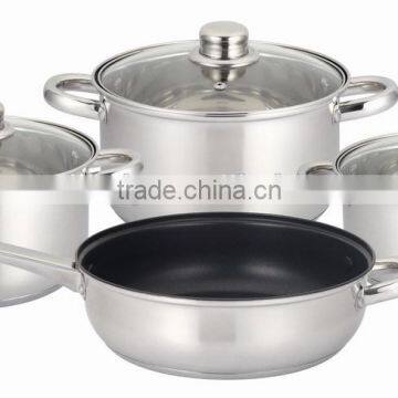 7pcs stainless steel non stick cookware set(kitchenware houseware)                        
                                                Quality Choice