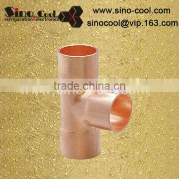 Tee copper plumbing fittings