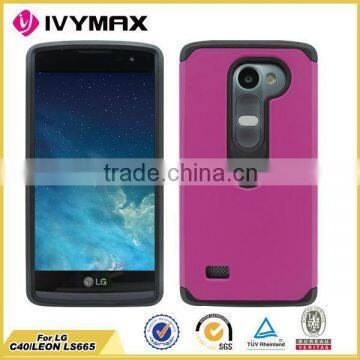 Manufacture price pc+tpu fashion combo case for lg c40 leon /ls665/ tribute2