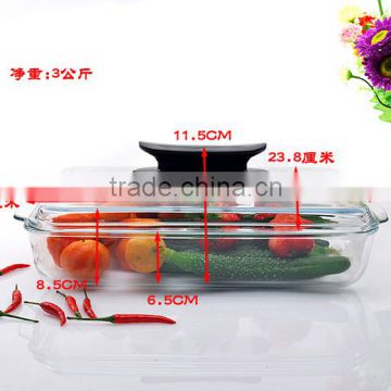 Rectangle Tempered Glass Baking Dish Using For Oven ,Microwave Oven