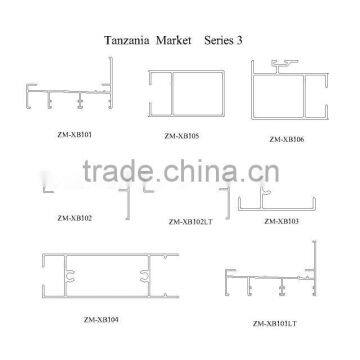 Tanzania market aluminum extrusion profile