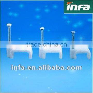 PEwhite/black /brown cable clips cable routing locking clips