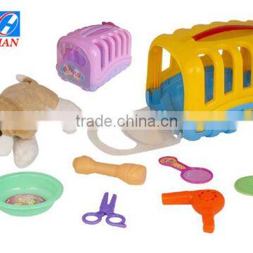 Wholesale Toys Pretent Pet House Plush Pet Carrier Accessories