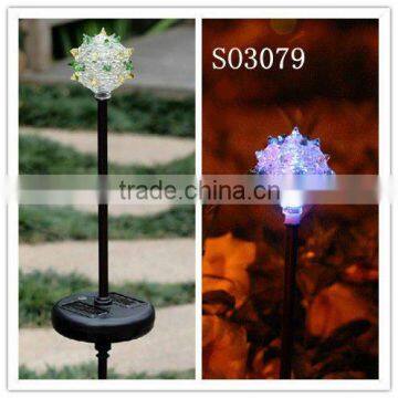 Solar garden flower light/Solar metal stake light SO3079