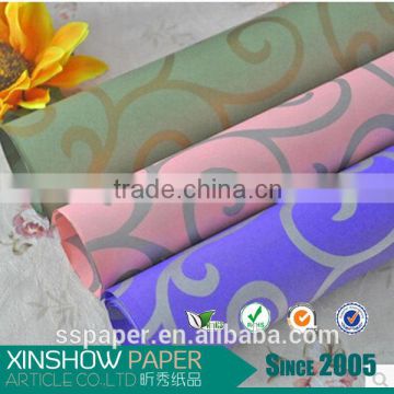 Cheapest classical craft custom flower wrapping paper