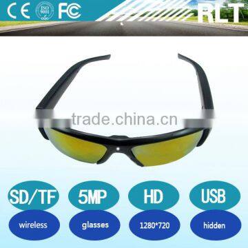 YSJ-W-SM15 digital wireless mini HD720P sunglasses hidden camera up to 32gb with long time recording 30fps Short charging time