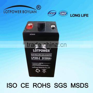 Batteries wholesale 2v 300ah maintenance free lead acid Battery