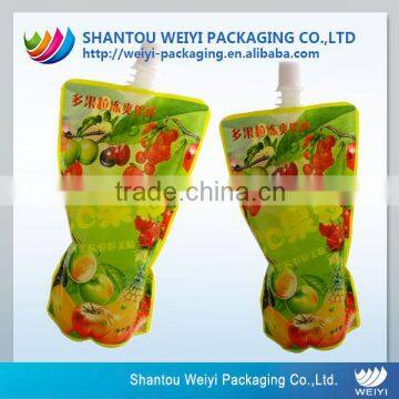 Hot selling gravure printing spout pouch bag for liquid food packaging