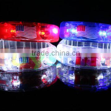 Led bracelet control dmx led slap bracelet