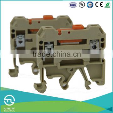 UTL Best Products Din Rail Industrial Distribution Switch Type Terminal Block 4mm 250V 10A