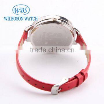 Water Resistant PU Leather Band Cheap Custom Logo Watch