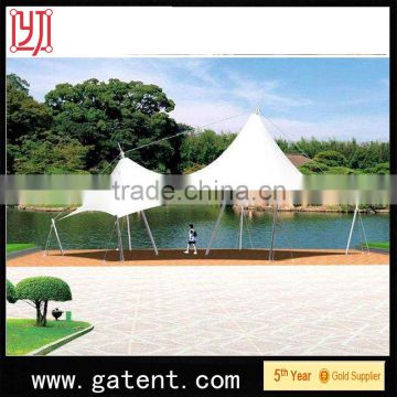 China factory PVDF Cover Q235 Steel wedding marquee tent Guarantee year 10years permanent structure