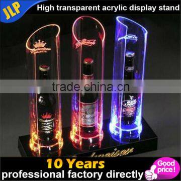 Clear acrylic bottle display acrylic led wine bottle display