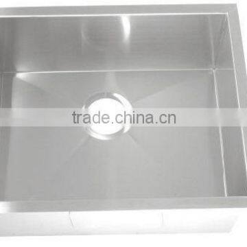 Zero Radius Handmade Stainless steel Kitchen Sink supplier