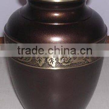 Avalon Series Evening Brown Brass Cremation Urn