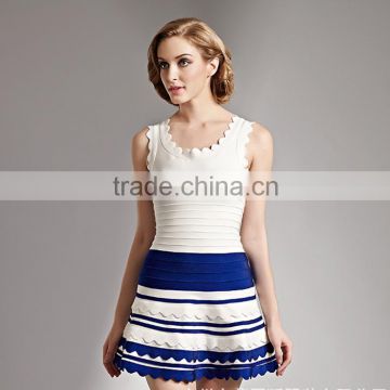 Summer shaping bandage round neck dress sexy lace dress mixed colors