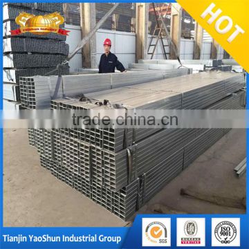 attractive price square and rectangular cross - section ERW galvanized steel pipe tube