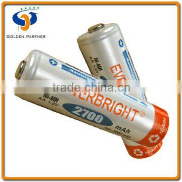 High Capacity Nickel Metal Hydride Rechargeable Battery