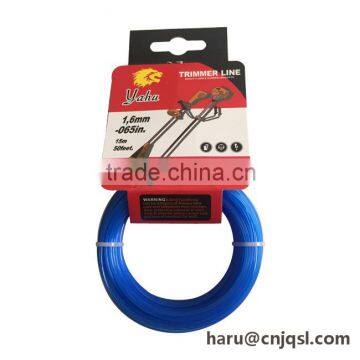 Yiwu Yahu hexagon head card package 1.6mmX15M trimmer line of lawn mower