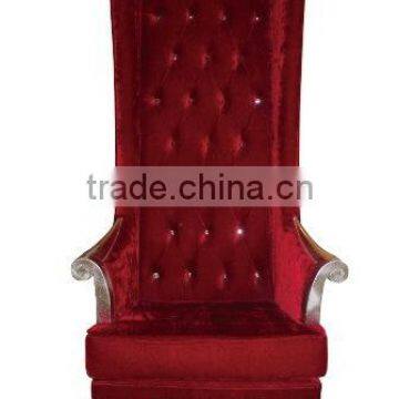 Black throne chair