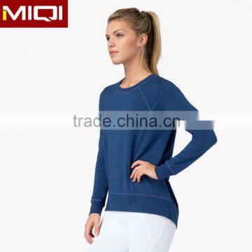 OEM service china supplier latest design compared womens loose workout running top R neck