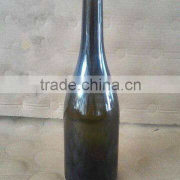 750ml brown empty burgundy wine glass bottle