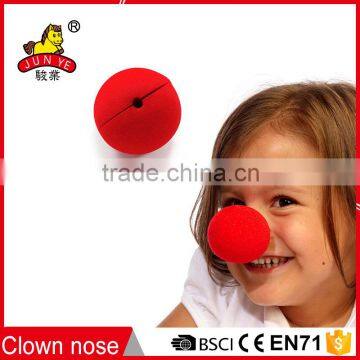 Circus party supplies red sponge foam clown nose