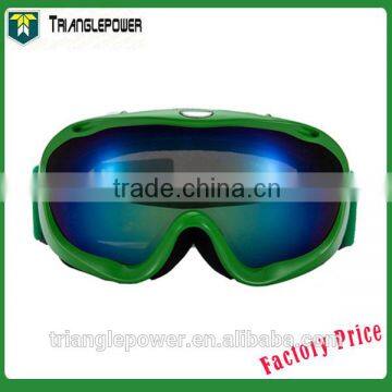 2015 Top Sell Snow Goggles With Green Strap