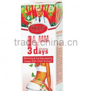 Organic healthy weight lossing cream chilli hot body slimming cream