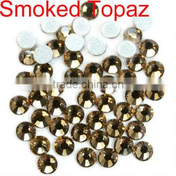 Somked Topaz Non hotfix Crystal rhinestone Flatback Rhinestone for Nail Art