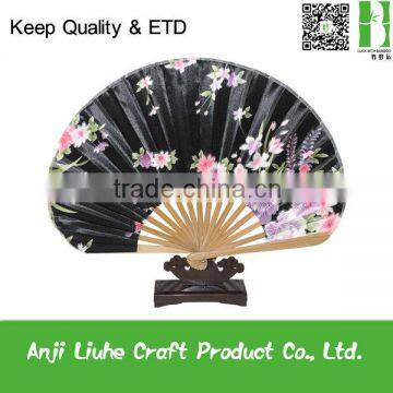 hot shell-shaped cloth fan,bamboo hand fans,decorative hand fans